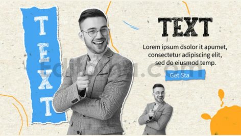 دانلود پروژه آماده افترافکت: اسلایدشو کاغذی فانتزی Funky Paper Slideshow