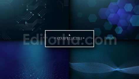 دانلود بک گراند آبی فناوری مدرن futuristic tech backgrounds