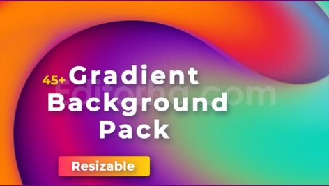 دانلود پروژه آماده افترافکت: پکیج بک‌ گراند گرادیانت Gradient Backgrounds Pack