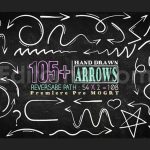 دانلود پروژه آماده پریمیر: پکیج 105 فلش دستی Hand Drawn Arrow Pack Mogrt