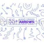دانلود پروژه آماده افترافکت: پکیج فلش کشیده شده با دست Hand Drawn Arrow Pack