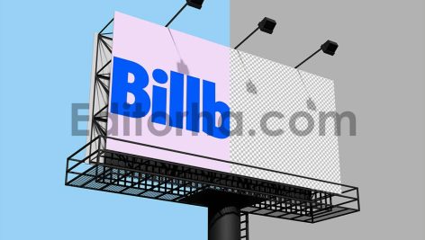 موکاپ بیلبورد افقی تبلیغاتی3