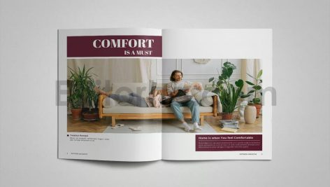 دانلود فایل لایه باز کاتالوگ طراحی داخلی Interior Magazine