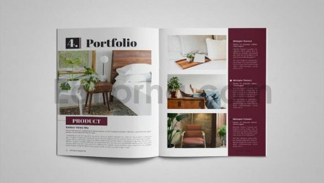 دانلود فایل لایه باز کاتالوگ طراحی داخلی Interior Magazine