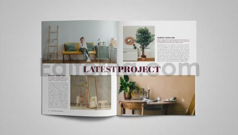 دانلود فایل لایه باز کاتالوگ طراحی داخلی Interior Magazine