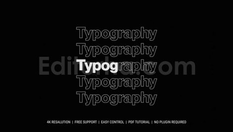 دانلود پروژه آماده پریمیر: تایپوگرافی متحرک Kinetic Typography