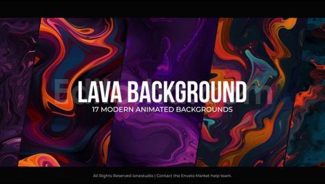 دانلود پروژه آماده افترافکت: بک ‌گراند با طرح گدازه Lava Backgrounds
