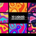 دانلود پروژه آماده افترافکت: بک‌ گراند متحرک سیال انتزاعی Liquid Backgrounds