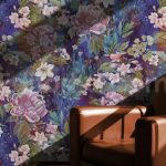 دانلود بک گراند گل های جادویی با پس زمینه آبی Magic Flowers