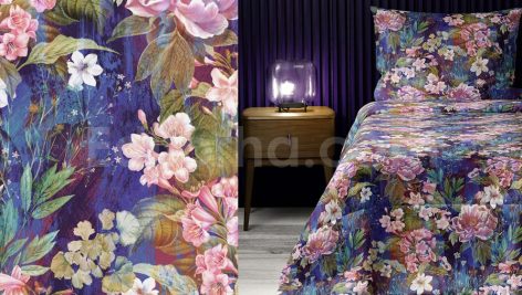 دانلود بک گراند گل های جادویی با پس زمینه آبی Magic Flowers
