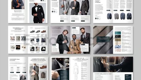 دانلود فایل لایه باز کاتالوگ پوشاک مردانه Menswear Clothing Catalog