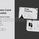 دانلود لایه باز کارت ویزیت مینیمالیستی Minimalist Business Card
