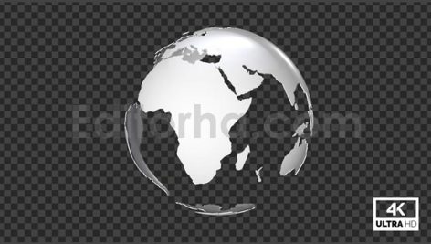 دانلود موشن گرافیک انیمیشن آلفا کره زمین در حال چرخش