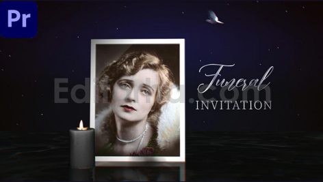 دانلود پروژه آماده پریمیر: دعوت ترحیم و سالگرد فوت Funeral Invitation | Premiere Pro