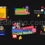 دانلود پروژه آماده پریمیر: تایتل شبکه های اجتماعی Social Media Titles Pack