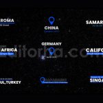 دانلود پروژه آماده پریمیر: تایتل لوکیشن Location Titles