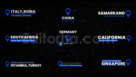 دانلود پروژه آماده پریمیر: تایتل لوکیشن Location Titles