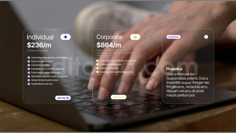 دانلود پروژه آماده افترافکت: جدول قیمت‌ گذاری Pricing Table