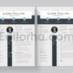 دانلود فایل لایه باز رزومه ساده Resume