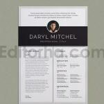 دانلود فایل لایه باز رزومه ساده Resume