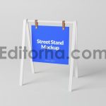 موکاپ تابلوی استند خیابانی2