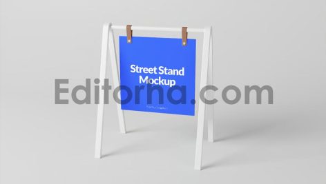 موکاپ تابلوی استند خیابانی2