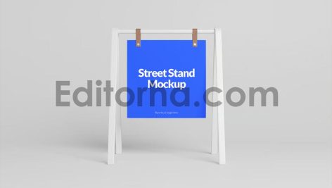 موکاپ تابلوی استند خیابانی3