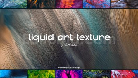 دانلود تکسچر مایع با طیف‌های رنگی متنوع Liquid Art Textures