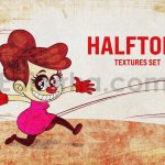دانلود تکسچر گرانج هافتون Grunge Halftone Textures