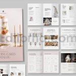 دانلود فایل لایه باز کاتالوگ کیک عروسی Wedding Cake Catalog