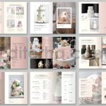 دانلود فایل لایه باز کاتالوگ کیک عروسی Wedding Cake Catalog Template