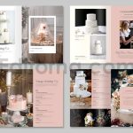 دانلود فایل لایه باز کاتالوگ کیک عروسی Wedding Cake Catalog Template