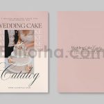 دانلود فایل لایه باز کاتالوگ کیک عروسی Wedding Cake Catalog Template