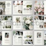 دانلود فایل لایه باز کاتالوگ دسته گل عروس Wedding Florist Brochure
