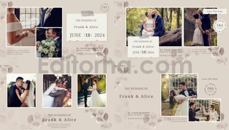 دانلود پروژه آماده پریمیر: اسلایدشو عروسی Wedding slideshow
