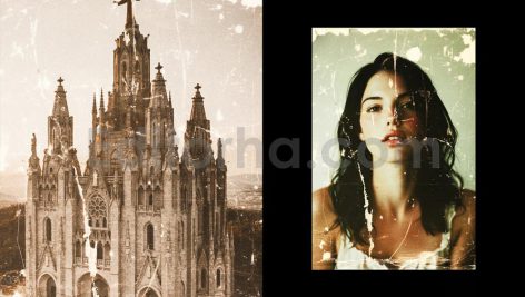 دانلود استایل آماده عکس قدیمی، فرسوده و مستعمل Vintage Worn Photo Effect