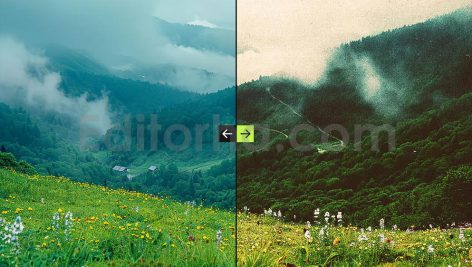 دانلود استایل آماده عکس منظره با جلوه‌ای قدیمی و کلاسیک
