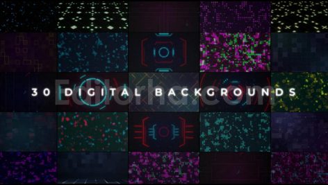 دانلود پروژه آماده افترافکت: بک‌ گراند دیجیتال Digital Backgrounds