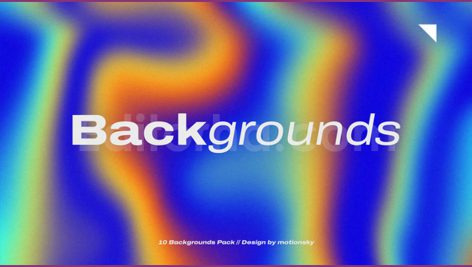 دانلود پروژه آماده افترافکت: مجموعه ۱۰ بک‌ گراند گرادیانت Gradient Backgrounds