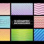 دانلود پروژه آماده افترافکت: بک‌ گراند هندسی انتزاعی Geometric Backgrounds