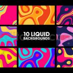 دانلود پروژه آماده افترافکت: بک‌ گراند متحرک سیال انتزاعی Liquid Backgrounds