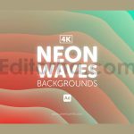 دانلود پروژه آماده افترافکت: بک گراند امواج نئونی Neon Waves Backgrounds