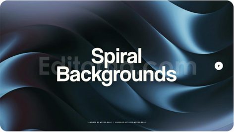 دانلود پروژه آماده افترافکت: بک گراند مارپیچی و حلزونی Spiral Backgrounds