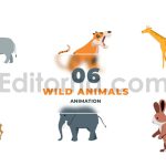 دانلود پروژه آماده افترافکت: مجموعه سکانس و کاراکترهای انیمیت شده دنیای وحش و حیوانات