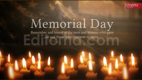 دانلود پروژه آماده افترافکت: کلیپ درگذشتگان همراه با موسیقی Memorial Day