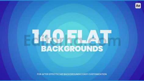 دانلود پروژه آماده افترافکت: بک گراند تخت و ساده Flat Backgrounds