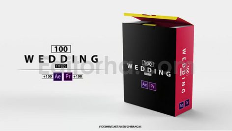 دانلود پروژه آماده افترافکت: 100 تایتل عاشقانه و رمانتیک عروسی