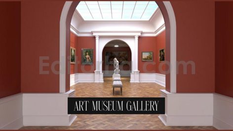 دانلود پروژه آماده افترافکت: گالری عکس و موزه هنر Art Museum Gallery
