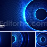 دانلود بک گراند آبی انتزاعی هندسی blue geometric technology backgrounds