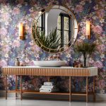 دانلود بک گراند گل های جادویی با پس زمینه آبی Magic Flowers